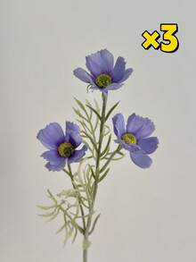 1PC/3PCS 17in Real Touch Fake Cosmos Flowers - Bohemian Daisy Bouquet, All-Season Home Decor, Summer Wedding & Autumn Thanksgiving Centerpiece, No-Fade Artificial Chrysanthemum For Table/Photography - Multicolor - View 20