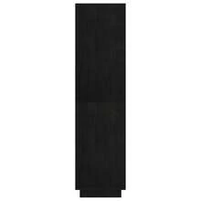 Libreria/divisorio per ambienti Larryhot Nero 80x35x135 cm Pino massiccio, robusto e durevole, facile da montare, stile decorativo, adatto per riporre soprammobili, statuette, libri, piccoli oggetti, ecc. - nero - Visualizzare 7
