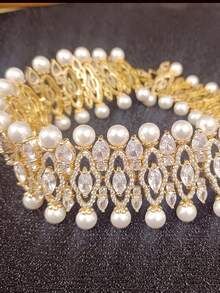 1 Stück modischer Luxus Zirkonia Halskette Perlenkette, geeignet für Bräute, Hochzeiten, formelle Anlässe, Partys, Feiertage, Geschenk für Frauen