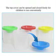 1/2/5pcs Set, Spill-Proof Painting Cups Without Painting Brushes, Multicolor Plastic Cups Suitable For DIY Painting Crafts