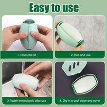 1-Pack Reusable Mini Sticky Hair Ball, Travel Portable Pet Cat And Dog Hair Cleaner, Portable Clothing Sofa Dust And Debris Removal Roller, Washable Sticky Hair Ball