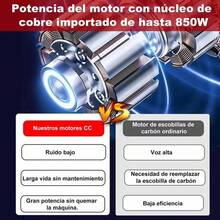 Motosierra Inalámbrica de Mano 6 Pulgadas(780W), con 3 Cadenas y 1 Batería de Litio Recargable de 21V, 1 Par de guantes, 1 Gafas de protección,1 Cargador, Motosierra Eléctrica Portátil para Jardinería, Cortar Ramas de Arboles, Madera,Mini Motosierra Inalámbrica Portatil 6Inch 21v,Motosierra eléctrica recargable motosierra eléctrica multifunción portátil - Azul - Ver 5
