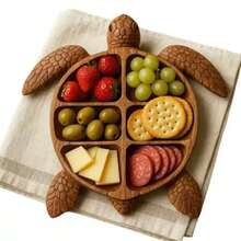 Octopus Serving Tray: Creative Octopus Charcuterie Board – Multi-Compartment Food Platter For Dried Fruits, Sweets, And Snacks – Stylish Party Platter For Home And Buffets - con rùa - Xem 3