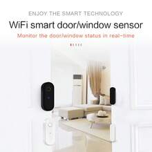 Tuya WiFi Door Window Detector Smart Life APP Remote Control Notification Alarm Sensor Compatible With Alexa Assistant
