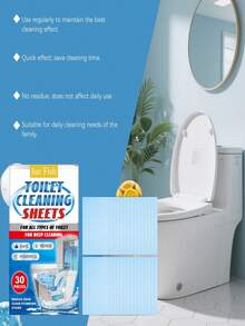 Toilet Cleaning Tablets (30pcs) - Gentle Stain Removal, Reduces Odors, Provides Long-Lasting Freshness, And Maintains Daily Toilet Cleanliness. Specifically Designed To Penetrate Toilet Crevices And Dissolve Stubborn Stains, It Efficiently Removes Tough Stains And Odors, While Also Having Targeted Cleaning And Protective Functions. It Has A Wide Range Of Uses And Is A Must-Have For Homes.