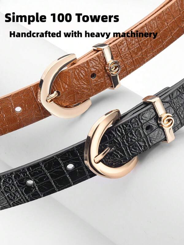 1 pièce Ceinture de taille mode, accessoire polyvalent pour les pulls, robes, manteaux, design minimaliste et rétro pour femmes