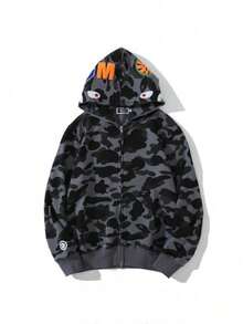Men Hoodies - ANK1015H-Xám đậm - Xem 2