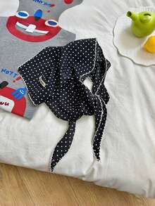 1pc Women's Polka Dot Striped Triangle Scarf Chiffon Headscarf Hair Bandana Neckerchief Sweet Polka Dot Thin Striped Triangular Head Hair Scarf Hair Wrapping Ideal For Dressing Up Your Summer Look Hair Accessories Fall Winter Headbands For Women For Vacation Outfits Woman