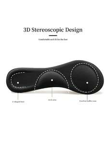 1 Pair Women's Sweat-Absorbent Anti-Slip Trimmable Breathable 3/4 Insole Shoe Pads - Black - View 6