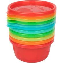Take Toss Bowls Set - Reusable Snack Cups - And Snack Containers With Lids - Ages 9 Months And Up - 8 Oz - 6 Count
