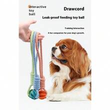 ​​Pet Rope Knot Chew Plush Dog Toy - Interactive Play Toy For Dogs​ - Màu xanh lam - Xem 5