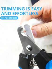 1/2 piezas Cortaúñas y recortadores para mascotas perros y gatos - Con protector para evitar el corte excesivo, incluye lima - Herramientas profesionales de aseo para mascotas - Multicolor - Ver 2