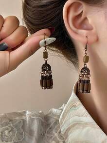 1 Pair Vintage Tassel Earrings For Women, Suitable For Ladies Vacation, Party, Holiday, Couple Date, Birthday Gift, Mother's Day Present