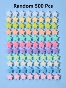 100/200/500pcs 15mm Acrylic Matte Pentagram Beads, Spring Colors, For DIY Handmade Bracelets And Necklaces, Educational Beads To Promote Intellectual Development