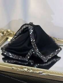 1pc French Stylish Crystal Hair Claw Clip, New Hair Claw For Updo Hairstyle, Fashion Personalized Convenient For Party, Outing, Daily Wear, Gift For Girlfriend, Suitable For Date, Beach, Dress, Daily Outfit Decoration Fashion Hair Clip Elegant Hair Accessories