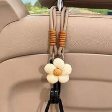 1pc Car Seat Back Hanger Hooks, Dual-Head Hooks For Handbags And Bags, Car Interior Accessory, Convenient Headrest Hanger, Car Decor Attachment - A - View 4