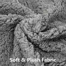 Lit auto-chauffant pour chat, tapis de lit auto-chauffant ultra-doux pour chien, coussin auto-chauffant lavable antidérapant pour animaux de compagnie pour une utilisation intérieure/extérieure pour chats et chiens de taille moyenne/petite - isolation supérieure en peluche, isolation intermédiaire en feuille d'étain, fond antidérapant - Blanc - Voir 8