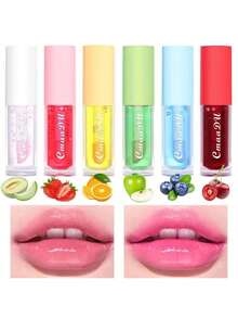 6Pcs Lip Gloss Set For Teens, Flavored Color Changing Lip Gloss Pack, Moisturizing Glossy Lipgloss Set For Girls Kids Women