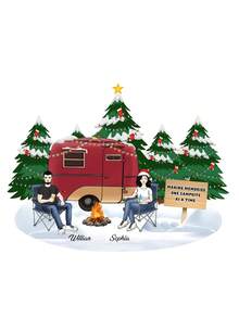 1pc Customized Christmas Themed Personalized Wooden Hanging Ornament, Christmas Camping Decor, Customizable Styles For Number/Gender/Friends/Lovers, Unique Shaped 3D Christmas Tree Hanging Ornament, Christmas Pendant, Christmas Party Decoration, Portrait Decor Christmas Tree Pendant, Home Decor, Room Decor, Theme Party Decor, Christmas Decoration, Cute Car Accessory And Gift Idea, Christmas, Santa Hat, Christmas Clown, Winter, Holiday, Festival - Multicolor - View 15