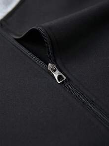 Men's Autumn/Winter Fleece-Lined Zip-Up Hoodie Jacket & Drawstring Waist Pants Set, Horse Print Patchwork Design, Casual Fashion Outfit With Pockets, Suitable As Gift For Husband/Boyfriend, For Street, Commute, Outdoor, Holiday - Multicolor - View 4