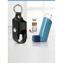 1pc Asthma Inhaler Storage Bag, Cough Spray Bottle Storage Bag, Portable PU Leather Adult Asthma Inhaler Box, Inhaler Does Not Include, Antibacterial Spray Bottle Storage Bag, Portable Medicine Bottle Storage Bag, Leather Box (Only Storage Bag) Spray Cough Inhaler Bracket Storage Bag - Màu sắc ngẫu nhiên (1 cái) - Xem 6