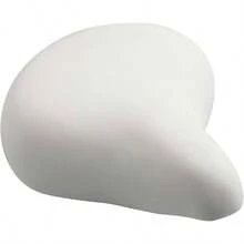 Girls Boys Waterproof Wide Soft Bike Cushion Absorbing Fit 12 14 16 18 20 Or 20 22 24 26 Inch Mountain Road Bike - White + M (For 20-26" Bike) - View 1