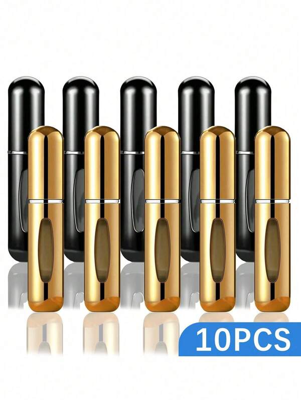 1/5/10pcs, 5ml Perfume Atomizer Refillable Spray Bottle, Portable Travel Perfume Bottle, Perfume Sprayer, Mini Perfume Sample Vial
