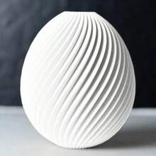 Modern Minimalist Brown Striped Plastic Vase, Suitable For Pampas Grass, Artificial Flowers, Spherical Design, Home Decor, Room Decor, Dining Table Centerpiece, Applicable For Living Room, Wedding Party, Easter Decoration Flower Vase Glass Vase