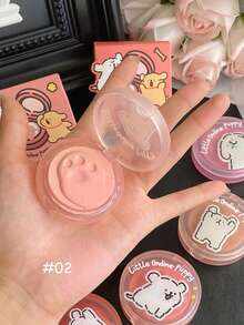 Little Ondine Cream Blush 02, Natural Dewy Makeup Effect, Easy To Blend, Non-Cakey, Hydrating & Plump Texture, Long-Lasting, Multi-Purpose: Can Be Used On Cheeks, Lips, Eyes, Collaboration Edition, Exquisite Packaging, Perfect Gift Choice - 02 Pink - View 7