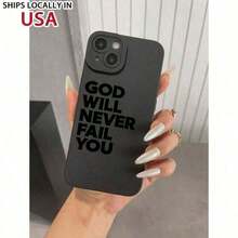Slogan Pattern Liquid Silicone Mobile Phone Case Full-Body Protection Shockproof Anti-Fall TPU Soft Rubber Case Compatible With IPhone Suitable For IPhone17/IPhone17 Air/IPhone17 Pro/IPhone17 Pro Max/16 Pro Max/15 Pro Max/14 Pro Max/13 Pro Max/12 Pro Max - màu đen - Xem 3