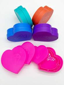 3pcs/Set Diamond Painting Tray, Storage Box Tool Kit, Heart-Shaped Diamond Tray & Diamond Box