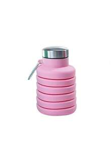 1 Stück 16.91-Ounce faltbare Wasserflasche, Silikon dehnbarer Becher, tragbare faltbare Reise Wasserflasche, mit vielseitigen Anwendungsszenarien.