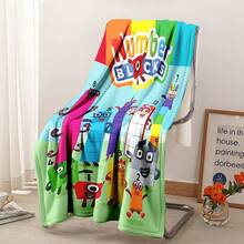 Numberblocks Math Adventure Flannel Throw Blanket Colorful Educational Character Design Soft Warm Lightweight Blanket For Kids Playroom Classroom Nursery Bedroom Couch Learning Time Gift For Boys Girls Children Fans Birthday Christmas Educational Present, Versatile Shawl/Blanket: Durable, Comfy, Breathable, Easy-Care. Multi-Use: Bed/Sofa/Camp/Travel/Office/Car/Desk. Events: NY/V-Day/Fall/StPats/Halloween/Tgiving/Xmas/Solstice/Easter/Mom&Dad/July4/LaborDay. Patterns: Cheetah/Stripe/Plaid/Houndstooth/Geo/Animal/Botanical/Abstract/US Flag/Holiday Plaid. Types: Throw/Stitch/Hand-Stitched/Thermal/Flannel/Microfiber/Bamboo. Fringe/Tassels/Poms. Fabrics: Sherpa/Chunky/Cable Knit. Features: All-Season, Light Warmth, Anti-Pilling, Gift-Wrap. - 多色 23 - 查看 6