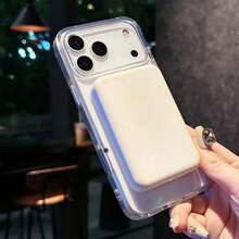 【よく売れる】TPU素材製透明スマホケース、for i Phone 17、17 Pro、17 Pro Max、16 Pro、16 Pro Max、15、15 Pro、15 Pro Max、14 Pro、14 Pro Max、13、13 Pro、13 Pro Max、12、12 Pro、12 Pro Max、12シリーズ対応。落下防止機能と磁気ワイヤレス充電付きシンプルな透明デザイン - ブラック - チェックする 7