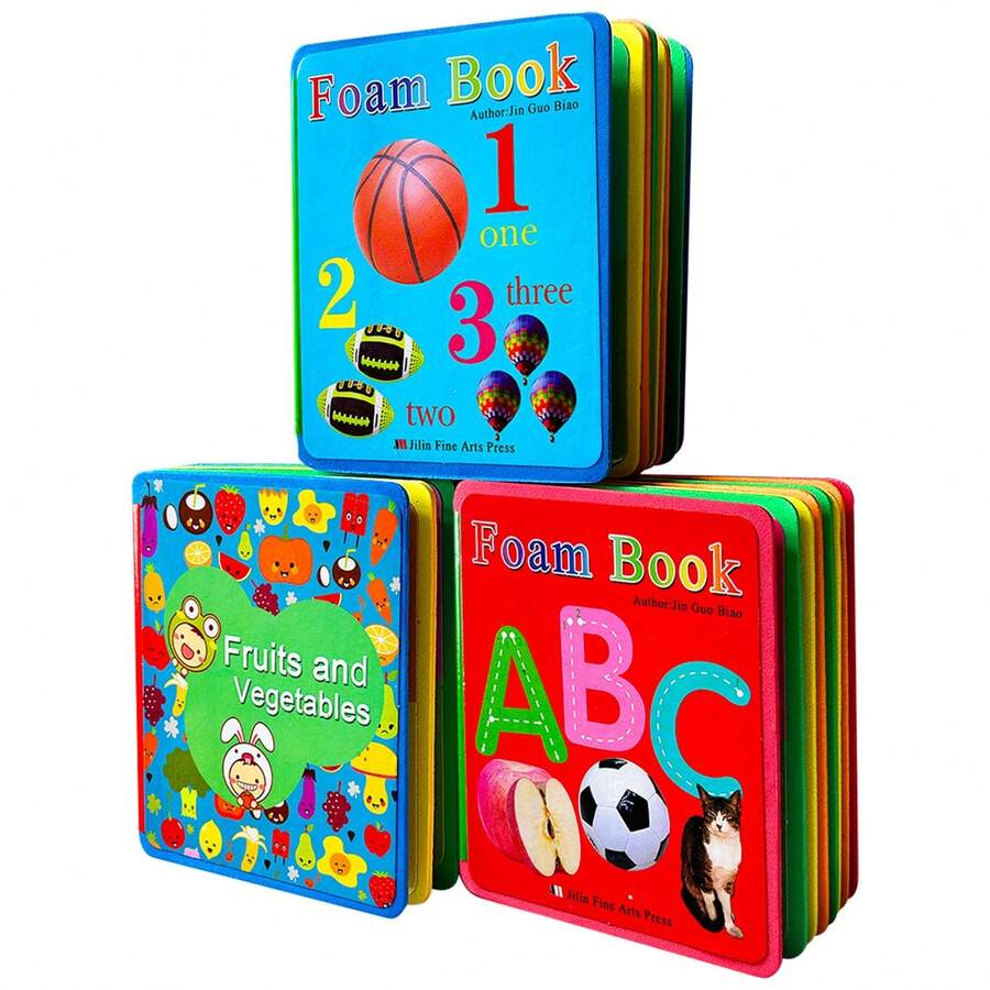 Conjunto de Atividade Cognitiva EVA, Inclui Letras de A a Z e Números, Padrão de Vegetais para Expandir o Vocabulário, Materiais de Aprendizagem, Adequado como Presente de Páscoa ou Dia das Mães
