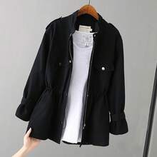 Women Trench Coats - Black - View 5