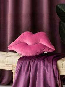 1 pieza Almohada con forma de labios, cojín suave y suave con forma de labios de terciopelo, incluye relleno, adecuado para camas de dormitorio, sofás de sala de estar, uso al aire libre, etc., decoración diaria, boda, fiesta, Navidad, Halloween. - Multicolor - Ver 9
