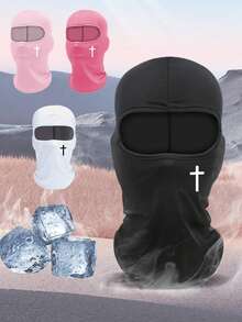 1/2 pièces Cache-cou de protection solaire unisexe, cagoule, tour de cou en soie glacée, convient pour un usage quotidien, les voyages en plein air, la pêche, la randonnée, la course, le cyclisme