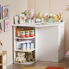 AYYDS Changing Table With Changing Top, Changing Table, Chest Of Drawers With 2 Drawers, Removable Changing Top, White - White - View 3