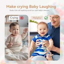 Simulateur de son de pluie, tube sonore 3D de pluie roulante, jouet apaisant et d'aide au sommeil pour bébé, entraînement à la concentration pour bébé, décoration de chambre d'enfant, cadeau de Noël et d'anniversaire