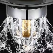 1个浴室水槽排水口过滤器（通用直径3.3厘米-4厘米），弹簧式浴缸排水盖，塑料芯可推入/拉出，水槽排水过滤器，家用毛发收集器，餐厅和厨房食物垃圾过滤器，浴室配件和小工具/浴室必备品 - 彩色 - 查看 3