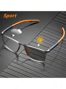 Gafas deportivas unisex que cambian de color, cuadradas, modernas, para negocios, exteriores, TR, cómodas, ultraligeras y antideslizantes, gafas para vacaciones. - Multicolor - Ver 9