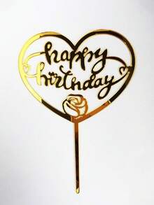 10 pièces Décorations de gâteau Toppers de gâteau d'anniversaire Grands cupcakes Décoration de gâteau de mariage Insertion de gâteau Décoration de fête