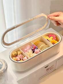 1 Stück Aufbewahrungsbox für Kinderhaaraccessoires, Klappendeckel Mädchen Baby Haargummis, Clips, Haarband Schmuckbox Organizer