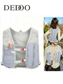 Dedoo Running Vest, 5L Hydration Vest Lightweight, Breathable And Sweatproof Running Backpack, Adjustable Running Hydration Vest For Trail Running Marathon Race Jogging Cycling - Grey - View 1