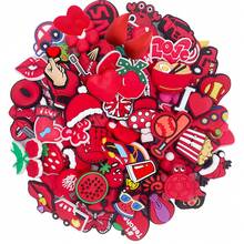 10/20/30 buc. Pandantive pentru pantofi seria roșie, aleatorii, pentru decorarea pantofilor DIY, calitate premium, accesorii pentru pantofi, sandale cu bule, decorațiuni pentru pantofi din PVC, accesorii pentru genți de plajă, cadou excelent pentru adolescenți, bărbați, femei și adulți.