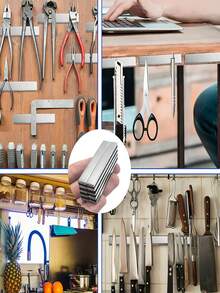 Nam châm hình chữ nhật 100x10x3mm - Có nhiều kích cỡ, phù hợp cho lắp đặt công nghiệp, sắp xếp nhà cửa, quản lý văn phòng, treo biển hiệu và cố định bề mặt kim loại. Thiết kế phẳng dài giúp tăng diện tích bám dính, tăng cường độ ổn định và khả năng chịu lực. Từ tính, độ bám dính chắc chắn và có thể tái sử dụng. - Bạc - Xem 11