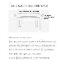 1pc Romantic Lace Edged Round Tablecloth, Suitable For Home Decor And Holidays - White - View 6