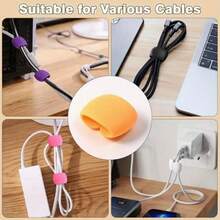 20 Peças/10 Peças/5 Peças Clipe Colorido para Cabo de Dados, Fivela de Armazenamento de Linha de Dados Colorida, Clipe Fixador de Linha de Dados Multifuncional, Clipe de Gerenciamento de Cabos Multiuso - Solução de Plástico Durável para Cabos de Carregamento, Fones de Ouvido e Plugues, Organizador Simples, Ferramenta de Armazenamento de Linha de Carregamento/Telefone, Decoração de Escritório, Dormitório e Casa