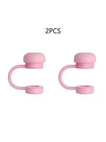 8pcs/6pcs/3pcs Straw Covers Cap Reusable Silicone Straw Toppers Compatible With Stanley Cup Spill Leak Stopper Splash Dust Proof Straws Cover - Multicolor - View 18